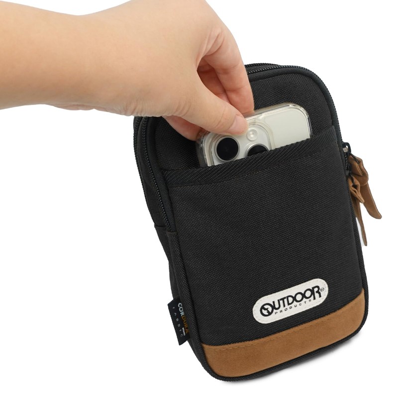 Outdoor Products Mini Shoulder Pouch, Shoulder Bag, Cordura, Suede Synthetic