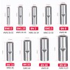kuosbiu 100 PCS Non-Insulated Butt Connectors Kit, AWG 26-22 Wire