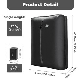 WhiteRhino Vacuum Storage Bag for Travel,Reusable Vacuum Compression Space Saving Bag with Wireless Vacuum pump,IP67 Vacuum Sealed Bag for Clothes,Blankets,Suitcase,Backpack and Carry on (2pcs)