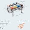JANDECCN 4pcs DIN Rail Terminal Blocks, DIY Splicing Wire Connectors