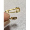 chanceamz 14K Gold Plated 925 Sterling Silver Safety Pin Minimalist