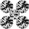 Hooshing 4PCS Black Pom Poms Cheerleading with Handle Cheer Pom