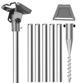 Gen 3 Pole Mount Kit for Starlink Gen3,9ft Starlink Ground Pole Mount Kit a Durable 1.5'' Diameter Pole,1.5mm Thickened Tube Wall Starlink Gen 3 Mount with Starlink Gen 3 Pipe Adapter