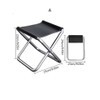 Portable Folding Stool Compact Black Seat for Camping & Travel