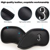 Left Handed Golfer 12pcs/Set Black Golf Iron Headcover Set Easy