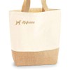 Afghane Jute Bag Shopper Shopping Bag Dog Motif Embroidery