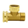 Hooshing Brass Garden Hose Tee Fitting 3/4" GHT Female x