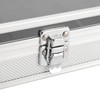 12 Grids Aluminum Watch Display Storage Box Rectangular Suede Side