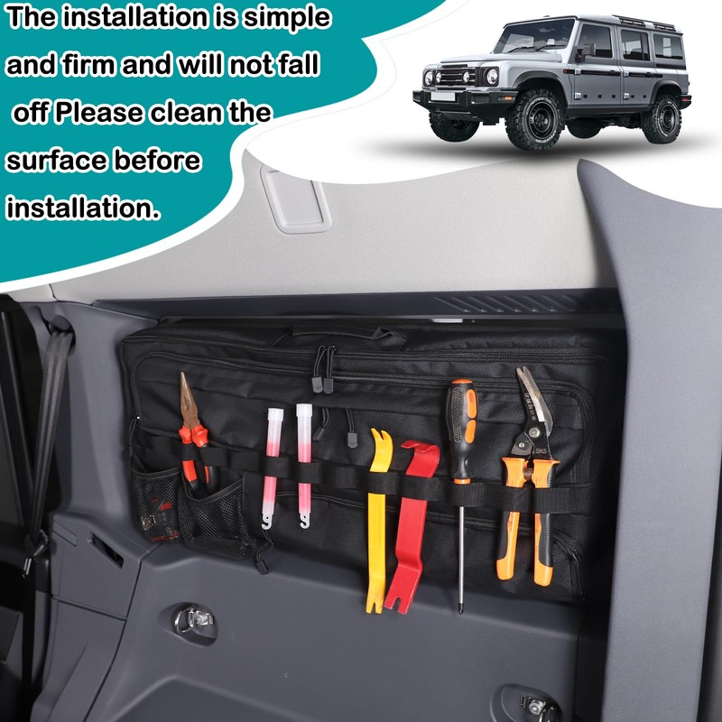 Hudiriy Car Trunk Window Storage Bag Compatible with Ineos Grenadier