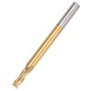 5Pcs 3‑Flute Flat End Milling Cutter Ti Plating Router Bits
