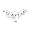 Musegetes 3 Pairs Lower Eyelashes False Eyelashes Transparent Axis False