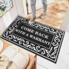 Lzuso Indoor Outdoor Door Mats Welcome Mat Come Back with