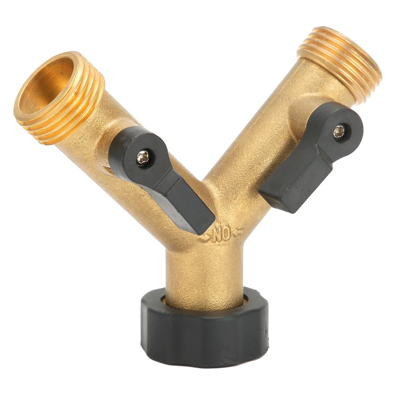 G3/4 Female Thread Connector Brass Ball Valve Hose 3‑Way Connector