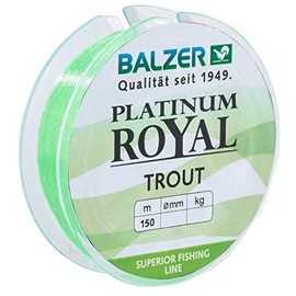 Balzer Platinum Royal Trout Line 150 m Monofilament Fishing Line, Diameter/Load Capacity: 0.19 mm / 4.6 kg, Colour: Chartreuse