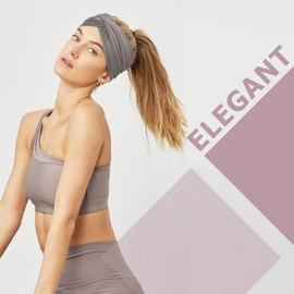 DRESHOW 2 Pack Turban Headbands for Women Wide Vintage Head Wraps Knotted Cute Hair Bands Accessories