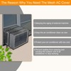 Demao AC Screen Cover for Outside Unit, 25.6" W ×