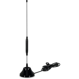 TechniSat DIGIFLEX TT6 Passive Rod Indoor Antenna DVB-T2/DAB+/FM (Protection Class IP20, IEC Connection, 75 Ohm Impedance) Black