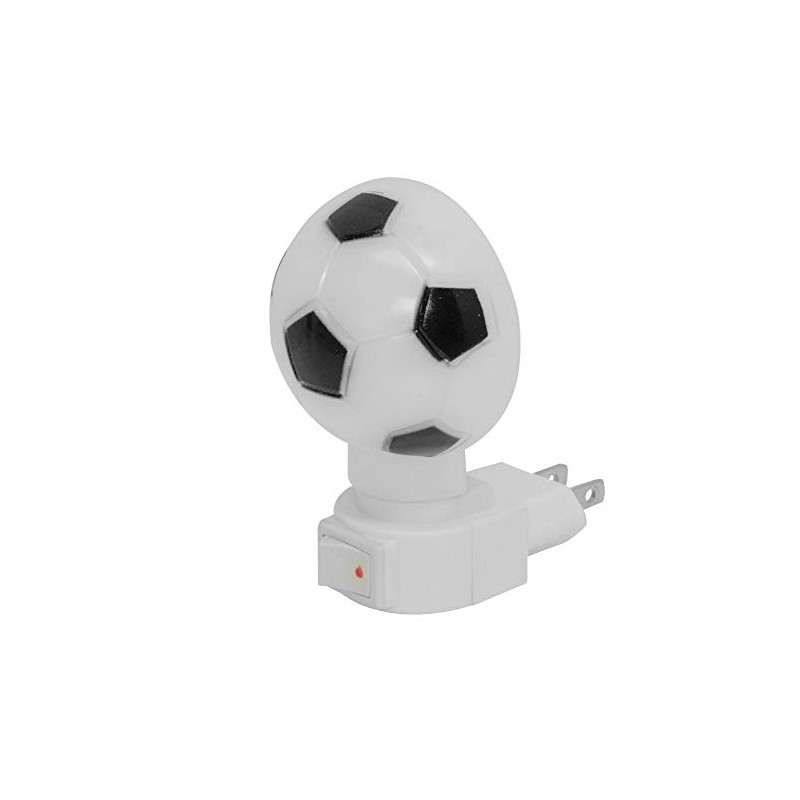 Lloyd's LP-86 Luz de Noche, Figura de Soccer, color Blanco/Negro,