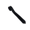 CB4 Accessories Plain Black Skinny Necktie For Men