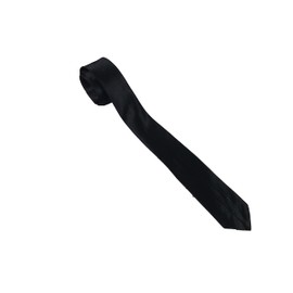 CB4 Accessories Plain Black Skinny Necktie For Men