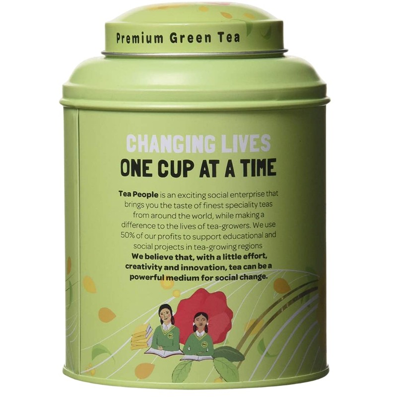 Tea People Organic Gunpowder Green Loose Tea Caddy 125g