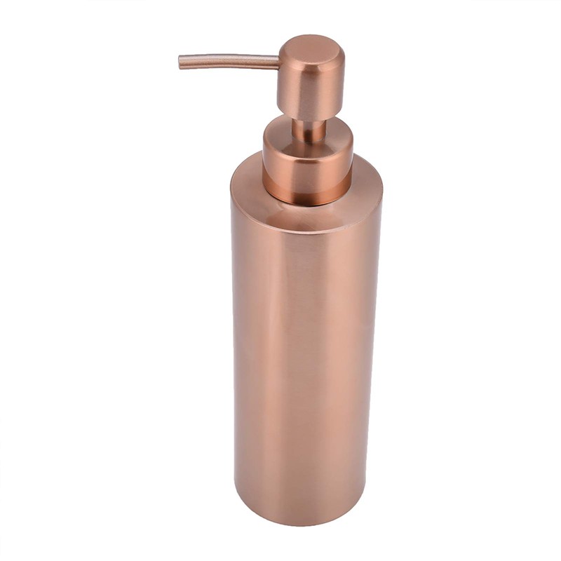 Stainless Steel Dispenser, Kitchen Bathroom Countertop Hand Pump Liquid Rose