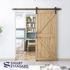 SMARTSTANDARD 6.8 FT Heavy Duty Sturdy Sliding Barn Door Hardware