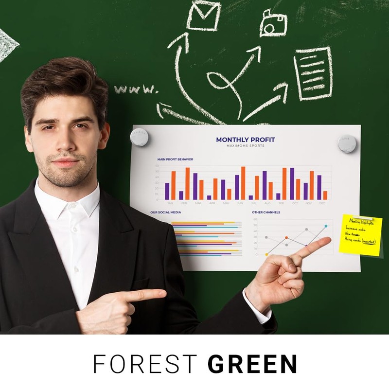 Magnetize-It! Magnetic Chalkboard Paint (Water Based) – Forest Green Deco