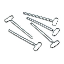 Dönges Tube wrench, steel wire, for tube width up to 7 cm (tube roller, tube squeezer, tube emptyer, tube extractor), handle width: 2.7 cm/for: tube width up to 7 cm (pack of 5)