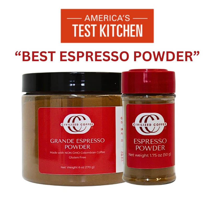 Civilized Coffee Espresso Coffee Powder for Baking & Smoothies, Non-GMO