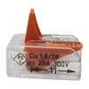 Wago Connection Clamps 221-412, 50 Items, with 2 Conductors and