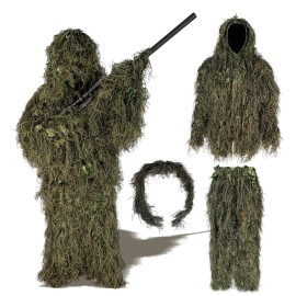 Ghilliemonster Ghillie Suit Woodland Camouflage - S/M