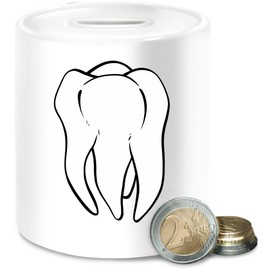 Money Box – Carnival & Fancy Dress – Money Boxes – Tooth Fairy Costume Tooth Carnival I Carnival – One Size – White – Tooth Money Boxes Baby Shower Fancy Dress Money Box Dentist Fancy Dress for