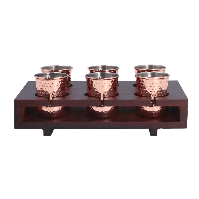 6pcs 100ml Copper Plated Moscow Mule Mug Stainless Steel Cocktail