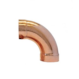 Libra Supply DWV 1-1/2 inch, 1-1/2-inch, 1-1/2" Wrought Copper 90-Degree Long Turn Elbow C x C, (Click in for more size options) DWV Copper Pressure Pipe Fitting Plumbing Supply
