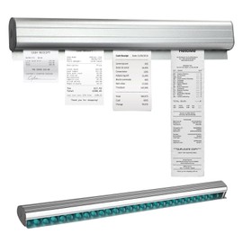 30cm Bonschiene, Bonleiste Gastronomie,Bonhalter Gastronomie,Selbstklebend Aluminium Bestellhalter,Klemmleiste Zettelhalter,Gastronomie Bonhalter,Für Hold Orders,Bar,Büro,Küche Ticket,Bestellung
