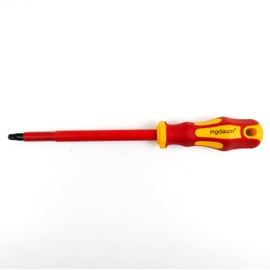 INGDAUM® VDE Torx Screwdriver for Torx Screws T8, T9, T10, T15, T20, T25, T30 and T40, Individually and as a Set, Insulated Against 1000 V (T40)