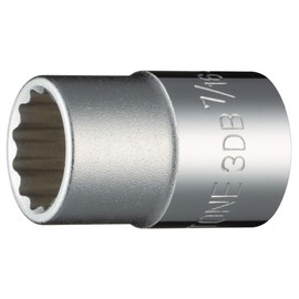 Tone HP3DB-14 Socket (12 Angles), Drive Angle 0.3 inch (9.5 mm) (3/8 inch), Double Side Width 7/16 inch