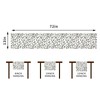 Linen Musical Notes Table Runner Black and White Musical Notes