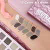 DE'LANCI Eyeshadow Palette Matte Gray & Black Smokey Eyes -