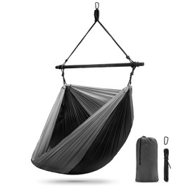 Sorbus Hanging Hammock Chair - Tree Pod Sensory Swing - Outdoor Camping Cacoon Chair - Collapsible and Lightweight Swings - Swinging Rocker Chairs for Camp, Travel, Hiking, Tent, Porch (500 lb Max)