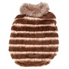 Pet Life Luxe 'Tira-Poochoo' Tiramisu Patterned Mink Dog Coat Jacket