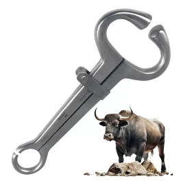 Hergom Premium Pinza Para Nariz De Vaca Anillo Ganado Acero Hergom Premium