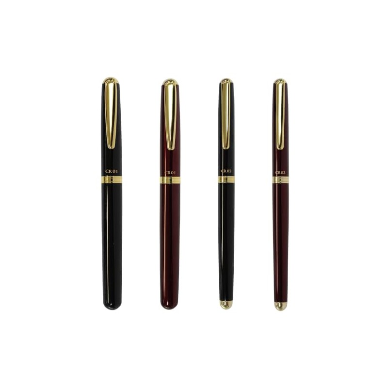 OHTO CR02 Gold Parts Model Ceramic Rollerball Pen, 0.5mm Fine