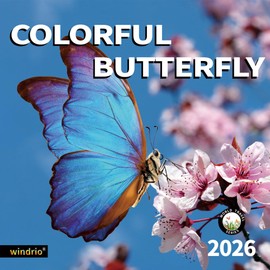 2026 Wall Calendar,Calendar 2026, July 2025 - December 2026, Wall Calendar Butterfly, 12" x 24" Opened,Full Page Months Thick & Sturdy Paper for Calendar Organizing & Planning