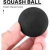 3PCS One Yellow Dot Squash Low Speed Sports Rubber Balls