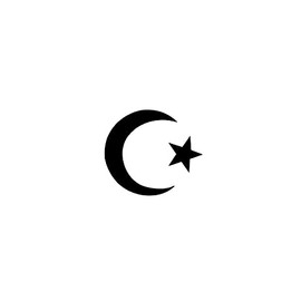 Crescent moon Semi Permanent Tattoo Waterproof Lasts 1-2 weeks Muslim Symbol