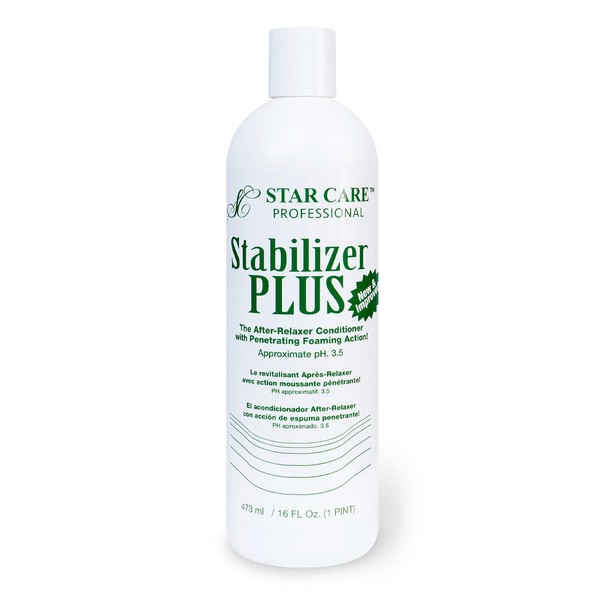 Star Care Stabilizer Plus The After-Relaxer Conditioner With Penetrating Foaming Action Approximate pH. 3.5 (16 oz)