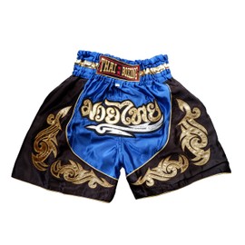 Nakarad Kid Muay Thai Boxing Shorts 2 Years Old - 10 Years Old (Blue, M)