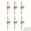 6-PCS Crystal Drawer Knobs Modern Glass Cabinet Knobs Diamond Drawer